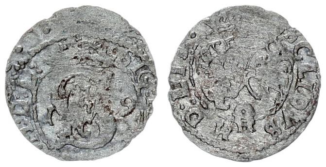 Lithuania 1 Shilling 1619 Sigismund III Vasa 1587-1632 - Lithuanian coins Vilniu...