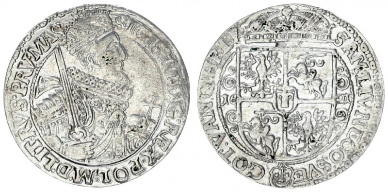 Poland 1 Ort 1621 Bydgoszcz (PRV MAS). Sigismund III Vasa(1587-1632). Crown coin...