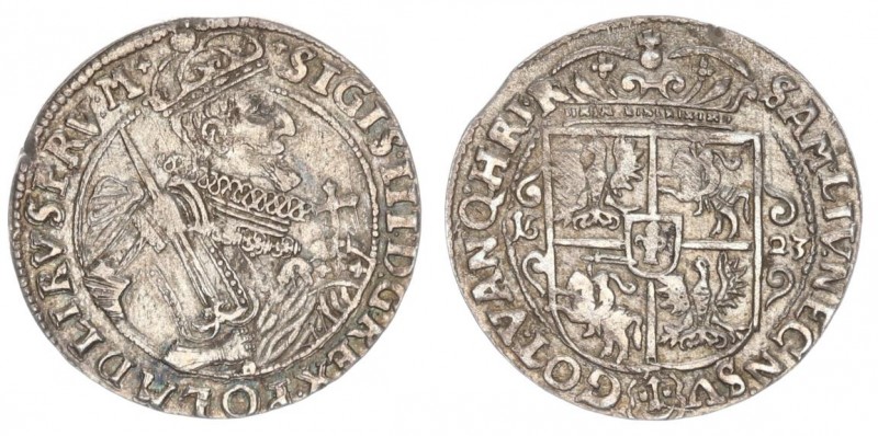 Poland 1 Ort 1623 Bydgoszcz(PRV:M+). Sigismund III Vasa(1587-1632). Crown coins ...