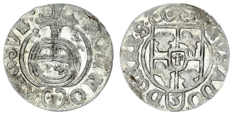 Poland 1/24 Thaler 1633 Sigismund III Vasa 1587-1632 Elblag Swedish occupation -...