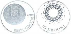 Estonia 10 Krooni 2009. Estonian Song and Dance Festivals. Silver. 31.1gr. Mintage: 10000. KM# 51