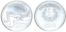 Estonia 10 Krooni 2010. XXI Winter Olympic Games in Vancouver. Canada. Silver. 28.28gr. Mintage: 10000. KM# 53