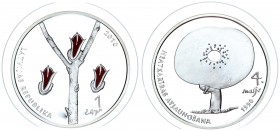 Latvia 1 Lats 2010. Declaration of Independence. Silver. 31.47gr. Mintage: 7000. (With box) KM# 113