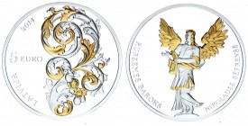 Latvia 5 Euro 2014. Baroque of Courland. Silver. 22gr. Mintage: 10000. (With box and certificate) KM# 163