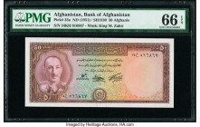 Afghanistan Bank of Afghanistan 50 Afghanis ND (1951) / SH1330 Pick 33a PMG Gem Uncirculated 66 EPQ. 

HID09801242017

© 2020 Heritage Auctions | All ...