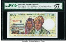Comoros Banque Centrale Des Comores 5000 Francs ND (1984) Pick 12a PMG Superb Gem Unc 67 EPQ. 

HID09801242017

© 2020 Heritage Auctions | All Rights ...