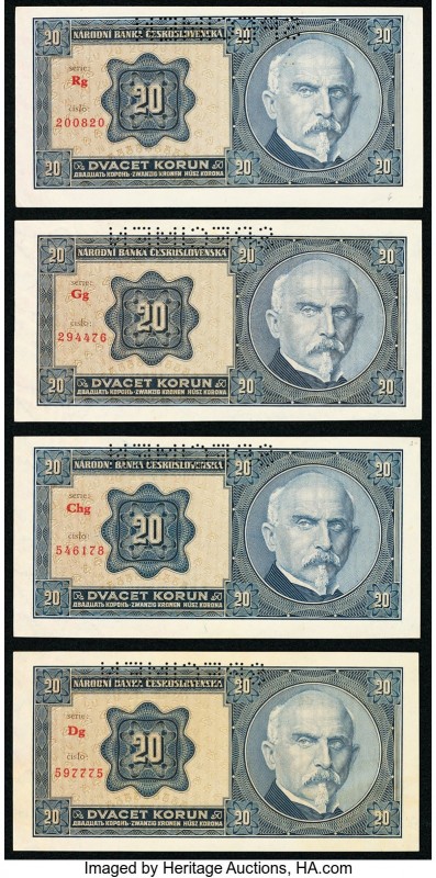 Czechoslovakia Group of 8 About Uncirculated-Crisp Uncirculated. All examples ar...