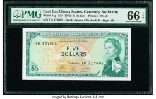 East Caribbean States Currency Authority 5 Dollars ND (1965) Pick 14g PMG Gem Uncirculated 66 EPQ. 

HID09801242017

© 2020 Heritage Auctions | All Ri...