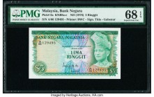 Malaysia Bank Negara 5 Ringgit ND (1976) Pick 8a PMG Superb Gem Unc 68 EPQ. 

HID09801242017

© 2020 Heritage Auctions | All Rights Reserved