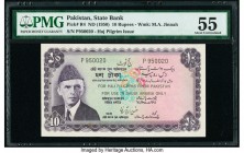 Pakistan State Bank Haj Issue 10 Rupees ND (1950) Pick R4 PMG About Uncirculated 55. Staple holes at issue, minor stain.

HID09801242017

© 2020 Herit...