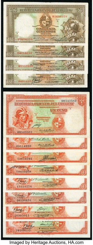 Uruguay Republica Oriental del Uruguay Group of 15 Examples Very Fine-Extremely ...