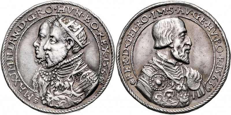 MAXIMILIAN II&nbsp;
Silver medal Coronation of Maximilian II as Hungarian monar...