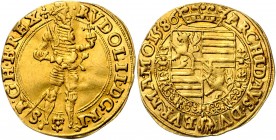 RUDOLF II&nbsp;
1 Ducat, 1586, Praha, 3,22g, Hal. 295&nbsp;

VF | VF