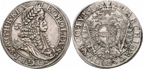 LEOPOLD I&nbsp;
1 Thaler, 1670, Wien, 28,58g, Her. 587&nbsp;

VF | VF