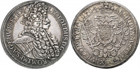 LEOPOLD I&nbsp;
1 Thaler, 1704, Wien, 28,86g, Dav. 1001&nbsp;

EF | EF