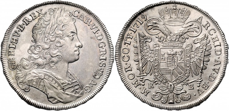 CHARLES VI&nbsp;
1/2 Thaler, 1719, KB, Husz. 1611&nbsp;

UNC | UNC