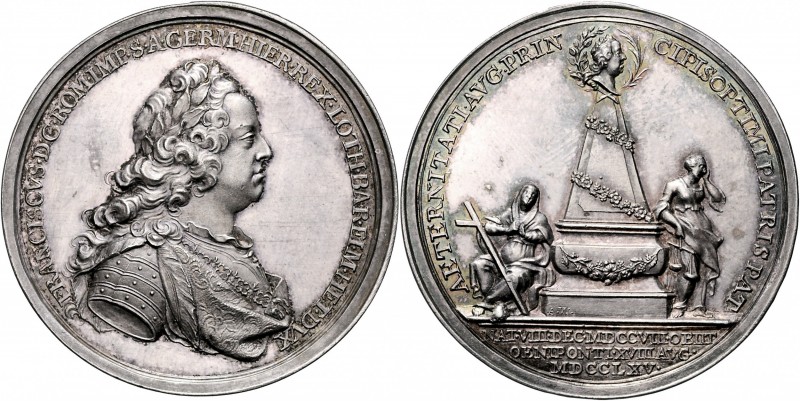 FRANCIS I STEPHEN&nbsp;
Silver medal Death of Emperor Francis I Stephen, 1765, ...