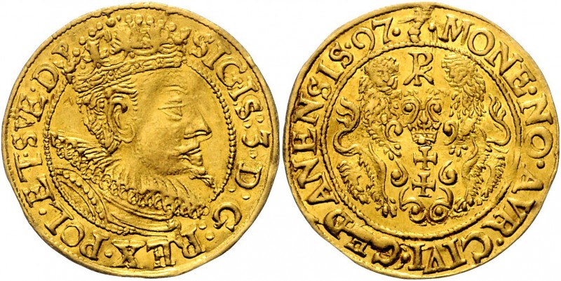 1 Ducat Zikmung III Vasa, Danzig / Gdansk, 1597, 3,52g, Fr. 10&nbsp;

EF | EF ...