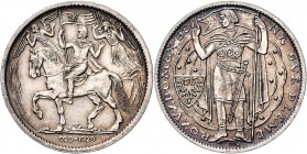 Silver Medal Millennium of St. Wenceslaus (small), 1929, Kremnica, O. Španiel, Ag 987/1000 15 g, 28 mm, MCH CSR1-MED2&nbsp;

UNC | UNC
