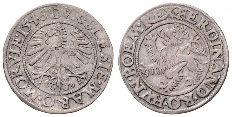 FERDINAND I (1526 - 1564)&nbsp;
White groschen, 1546, 1,82g, Fr. u. S. 22&nbsp;...