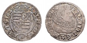 FERDINAND III (1637 - 1657)&nbsp;
3 Kreuzer, 1629, Kladsko, 1,39g, Her. 53&nbsp;

VF | VF