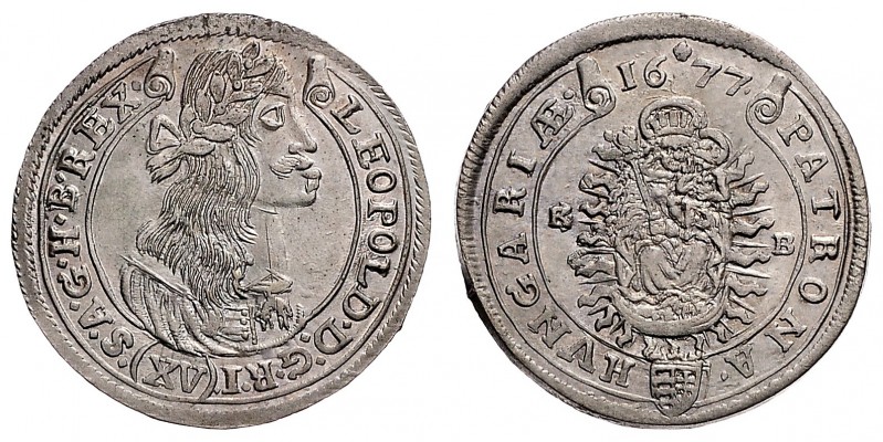LEOPOLD I. (1657 - 1705)&nbsp;
15 Kreuzer, 1677, KB, 6,44g, Husz. 1423&nbsp;
...