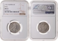 CHARLES VI (1711 - 1740)&nbsp;
6 Kreuzer, 1722, Hall, Her. 1722&nbsp;

about UNC | about UNC , NGC MS 61