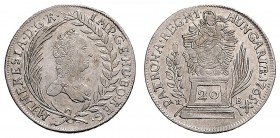 MARIA THERESA (1740 - 1780)&nbsp;
20 Kreuzer, 1765, KB, 6,49g, Her. 971&nbsp;

VF | VF