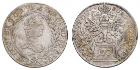 MARIA THERESA (1740 - 1780)&nbsp;
20 Kreuzer, 1765, 6,49g, Her. 844&nbsp;

VF | VF , malá hrana | small defect on the edge