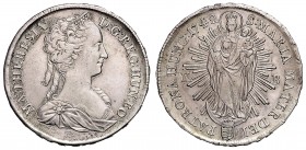 MARIA THERESA (1740 - 1780)&nbsp;
1 Thaler, 1742, KB, 28,71g, Her. 561&nbsp;

about EF | about EF