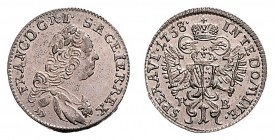 FRANCIS I STEPHEN (1740 - 1765)&nbsp;
1 Kreuzer, 1758, KB, 0,76g, Husz. 1821&nbsp;

UNC | UNC