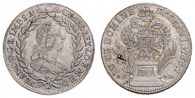 FRANCIS I STEPHEN (1740 - 1765)&nbsp;
20 Kreuzer (posthum), 1765, B.F./S.K.P.D., 6,18g, Her. 337&nbsp;

EF | EF