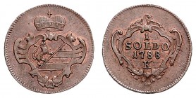 JOSEPH II (1765 - 1790)&nbsp;
1 Soldo, 1788, K, 2,43g, Her. 469&nbsp;

EF | EF