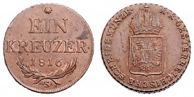 FRANCIS II / I (1972 - 1806 - 1835)&nbsp;
1 Kreuzer, 1816, S, 8,49g, Früh. 535&nbsp;

EF | EF