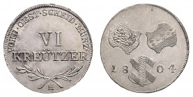 FRANCIS II / I (1972 - 1806 - 1835)&nbsp;
VI Kreutzer, 1804, H, 2,43g, Her. 906&nbsp;

UNC | UNC