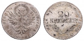 FRANCIS II / I (1972 - 1806 - 1835)&nbsp;
20 Kreuzer, 1809, 6,61g, Früh. 554&nbsp;

EF | EF