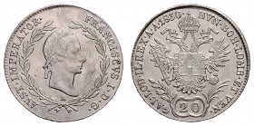 FRANCIS II / I (1972 - 1806 - 1835)&nbsp;
20 Kreuzer, 1830, A, 6,69g, Früh. 370&nbsp;

UNC | UNC
