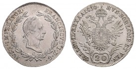 FRANCIS II / I (1972 - 1806 - 1835)&nbsp;
20 Kreuzer, 1830, C, 6,71g, Früh. 372&nbsp;

UNC | UNC