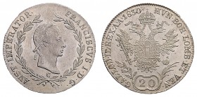 FRANCIS II / I (1972 - 1806 - 1835)&nbsp;
20 Kreuzer, 1830, C, 6,68g, Früh. 372&nbsp;

UNC | UNC