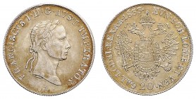 FRANCIS II / I (1972 - 1806 - 1835)&nbsp;
20 Kreuzer, 1833, B, 6,68g, Früh. 384&nbsp;

about UNC | about UNC