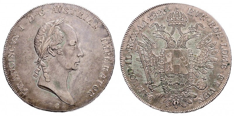 FRANCIS II / I (1972 - 1806 - 1835)&nbsp;
1 Thaler, 1826, C, 28,03g, Früh. 188&...