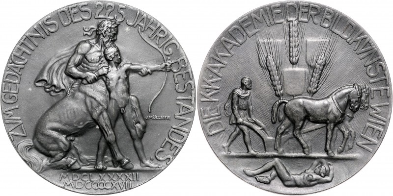 AE Medal To Commemorate the 225th Anniversary of K.K Viennese Academy, J. Müllne...