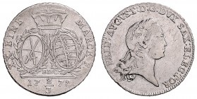 GERMAN STATES&nbsp;
2/3 Thaler (Gulden) , 1772, E.D.C., 13,87g, KM Y#991&nbsp;

VF | VF