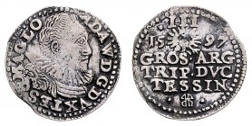 ADAM WENCESLAUS (1579 - 1617)&nbsp;
3 Groschen, 1597, 2,33g, Fr. u. S. 2987&nbsp;

VF | VF