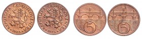 Lot 2 coins 5 Haleru , 1925, MCH CSR1-011&nbsp;

about UNC | about UNC