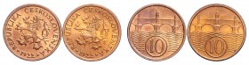 Lot 2 coins 10 Haleru , 1922, MCH CSR1-010&nbsp;

UNC | UNC