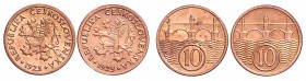 Lot 2 coins 10 Haleru , 1925, MCH CSR1-010&nbsp;

UNC | UNC