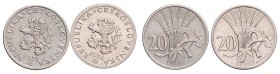 Lot 2 coins 20 Haleru 1921, 1924 , MCH CSR1-009&nbsp;

UNC | UNC