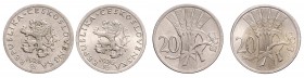 Lot 2 coins 20 Haleru 1926, 1928, MCH CSR1-009&nbsp;

about UNC | about UNC