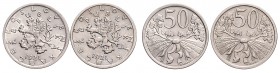Lot 2 coins 50 Haleru, 1921, MCH CSR1-007&nbsp;

UNC | UNC